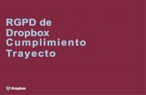 RGPD de Dropbox Cumplimiento Trayecto · 2019-08-23 · •Para Dropbox, la protección de los datos es de suma importancia. La empresa cuenta con una trayectoria de estar siempre