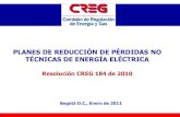 COMISIÓN DE REGULACIÓN DE ENERGÍA Y GAS CREGAntecedentes Decreto MME 387 de 2007 (modificado por MME 4977/07) b) Las pérdidas totales de energía de un Mercado de Comercialización,