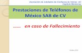 Prestaciones de Teléfonos de México SAB de CV...Seguros de Vida: Telmex y Ayuda Mutua Prestaciones de Telmex Documentos Requeridos Comentarios 2 3 Seguros de Vida * Pólizas Seguro