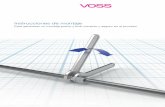 Instrucciones de montaje - VOSS-Fluid · 2019-01-16 · Información general sobre las instrucciones de montaje de VOSS Determinación de los pares de apriete en los racores roscados