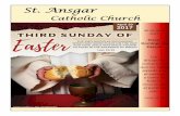 St. Ansgarstansgar.weebly.com/uploads/1/0/7/6/10762838/20170430.pdf · St. Ansgar Catholic Church 30 de Abril 2017 Tercer Domingo de Pascua Los discípulos contaron lo que les había