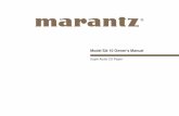 Super Audio CD Player - Marantz USm.us.marantz.com/DocumentMaster/US/SA-10U_ESP_UG_v01.pdf · 2019-04-19 · 0Circuito con filtro de bajo ruido y baja distorsión y amplificador de