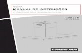 COIFA MANUAL DE INSTRUÇÕES - Crissair CRR 12.9.pdf · 1 7x Placa de instalação xTubos de expansão de plástico 2 x Placas de instalação da chaminé 7 x Parafusos(ST5*50) Fig.3
