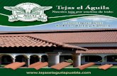 Tejas el Águilapiedrasycanteras.com.mx/wp-content/uploads/2016/08/tejasbarro-1.pdf · Todo en barro y cantera Teja Renacimiento 45 x 27.5 cm 10 pzas/m2 • 3.10 kg/pza Tel. (222)