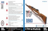 G980 - image.guay2.com... · Eslinga G980 Montura de Mira Tapa de Culata Seguro / Selector de Tiro Cañón Gatillo Guardamonte Safety / Fire selector Guardamano Retenedor de Manija