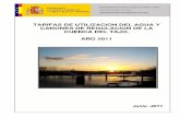 TARIFAS DE UTILIZACION DEL AGUA Y CANONES DE … y CR 2011.pdf · Dicho total se deducirá del presupuesto del ejercicio correspondiente, asignando la parte adecuada a los conceptos