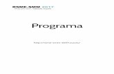 Programa - UVarsme-smm-2017.uva.es/wp-content/uploads/2017/06/programa-general.pdf · 04 Aplicaciones de la teoría de anillos y álgebra conmutativa en la codificación algebraica