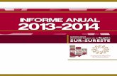 INFORME ANUAL 2013-2014 - Conferencia Nacional de … · 2014-02-23 · 1 informe anual 2013-2014 a cargo de la comisiÓn para el desarrollo integral de la regiÓn sur-sureste, de