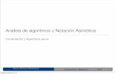 Introducción al análisis de algoritmosalram/comp_algo/clase4.pdf · 2018-02-11 · Alonso Ramirez Manzanares Computación y Algoritmos 09.02 Complejidad en el tiempo • Función