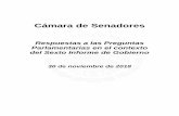 Respuestas a las Preguntas Parlamentarias en el contexto del …sil.gobernacion.gob.mx/Archivos/Preguntas/2/2018/... · 2018-12-07 · Preguntas Parlamentarias al Titular del Ejecutivo