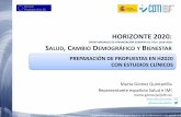 HORIZONTE 2020: OPORTUNIDADES DE FINANCIACIÓN EUROPEA DE …eu-isciii.es/wp-content/uploads/2015/12/1-MGQuintanilla-Introduccion.pdf · Foco en retos sociales a los que se enfrenta