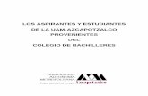 LOS ASPIRANTES Y ESTUDIANTES DE LA UAM-AZCAPOTZALCO ...coplan.azc.uam.mx/web/documentos/SisInfEEE/Estudi... · 2.1 promedio de bachillerato periodo de admisiÓn 2003- 2005..... 10