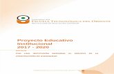 Proyecto Educativo Institucional 2017 - 2020 · investigación, la extensión y proyección social 4.4.1 Documento General de Investigación 4.4.2 Lineamientos de Extensión y Proyección