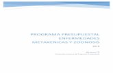 Programa presupuestal ENFERMEDADES Metaxenicas y zoonosis · rendimiento diario de reproducción del patógeno, que viene a ser el número de casos secundarios a partir de un caso
