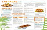 Tacos FAVORITOS · de cerveza, fritos crujientes y servidos con salsa tártara, papas fritas y ensalada de col. $300MX QUESADILLAS Gigante tortilla de harina sazonada al chipotle