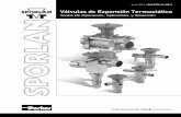 Válvulas de Expansión Termostática...VALVULAS DE EXPANSION TERMOSTATICA Consulte el Boletín 10-10(S1) para especificaciones completas de Válvulas de Expansión Termostática con