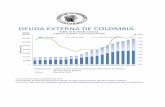 DEUDA EXTERNA DE COLOMBIA · las fuentes de información utilizadas en el cálculo de la deuda externa. La segunda, ... compañías de financiamiento comercial y los bancos comerciales