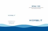 ROMI 100 - HIDROLITROMi 100 MANUAL DE INSTALACIÓN Y OPERACIÓN Industria Argentina HIDROLIT es una marca registrada por General Water Company Argentina Todos los derechos reservados.