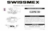 MANUAL DE OPERADOR - SwissMex · Regulador de presión DS-3 Regulador incluido en bomba DS-3 MOTOR Modelo HONDA GX160 de 4 tiempos a gasolina, enfriado por aire. Zip Star de 4 tiempos