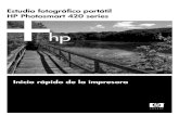 Estudio fotográfico portátil HP Photosmart 420 seriesh10032. · Utilice una zona bien ventilada. ... que respeten el medio ambiente. Protección del medio ambiente Esta impresora