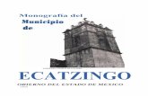 TORRE DEL TEMPLO DE CANTERA ECATZINGOmonografiasmexiquenses.mx/kiosco/pdf/Ecatzingo_1975.pdf · "Eche- catzingo" que se compone de "ecat" viento y aire y de "tzintli", ex - presión
