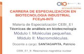 CARRERA DE ESPECIALIZACION EN BIOTECNOLOGIA …biotecnologiaindustrial.fcen.uba.ar/wp-content/uploads/2010/04/CEBI_E1_-9_RMN.pdfcuantitativo de las moléculas, orgánicas o inorgánicas,