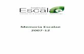 Memoria Escalae Esp 2012 · ©Instituto Escalae para la Calidad de la Enseñanza-Aprendizaje Passeig de Gràcia, 74 | 08008 Barcelona | Tel.: 93 004 85 58 | Curriculum -2- Período