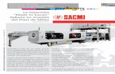 La inyección “Made in Sacmi” debuta en ocasión del Plast ... notaPACK119.pdfprecisión y velocidad sino también la repetitivi- ... El sistema de rodillera y el plato móvil