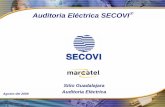 Auditoria Eléctrica SECOVI elctrica.pdf · (NOM-001-SEDE-2005 Tabla 310.16 columna de 75°C) por lo que no se cumple con la relación cable-interruptor (NOM-001-SEDE-2005 Sección