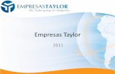 Empresas TaylorEmpresas Taylor es un grupo empresarial con operaciones en Chile, Perú y Ecuador, especializado en tres áreas de negocios: Marítima, Logística y Corretaje. En el