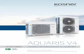 AQUARIS V4 - Kosner · de tu Aquaris V4. No se trata de un sistema de control remoto más, que enciende y apaga el equipo, sino que se integra completa-mente con este, permitiendo