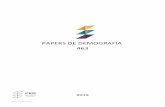 PAPERS DE DEMOGRAFIA 463 - UAB Barcelona · 2019-09-12 · Resumen.- La decisión de establecer un valor inicial fijo en las optimizaciones de los modelos de migración multiexponencial