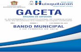 GACETA - 162.144.81.164162.144.81.164/~huixquilucangob/pdf/bando-municipal-digital.pdf · bando municipal de huixquilucan, estado de mexico 2016. bando municipal 2016, pÁgina i Índice