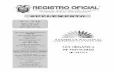 Ley Orgánica de Movilidad Humana - ACNUR...2 – Lunes 6 de febrero de 2017 Suplemento – Registro Oﬁ cial Nº 938 PRESIDENCIA DE LA REPÚBLICA DEL ECUADOR Oﬁ cio No. T.7166-SGJ-17-0100