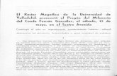 Valladolid, pronunció el Pregón del Milenario del Conde Fernán … · 2017-04-21 · montes de Carazo, tierra enemiga. La resolución de salvar esas cumbres, última barrera hacia