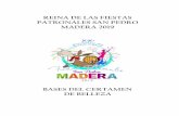 REINA DE LAS FIESTAS PATRONALES SAN PEDRO MADERA 2019 · PRESENTACIÓN El certamen de belleza denominado Reina de las Fiestas Patronales San Pedro Madera 2019, es un evento que destaca