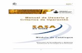 ÍNDICE - guanajuato.inea.gob.mxguanajuato.inea.gob.mx/soporte/manuales/sasa/Catalogos.pdf · Operativas que tienen el rol de Técnico Docente y que están vinculados con la Micro-Región