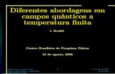 Diferentes abordagens em campos quˆanticos a temperatura ﬁnitaeulalia/coloquio/apresentacoes/roditi.pdf · Diferentes abordagens em campos quˆanticos a temperatura ﬁnita I.