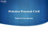 Práctica Procesal CivilPráctica Procesal Civil Sesión 8: Fase ejecutiva. Contextualización Con la sentencia ejecutoriada se da por concluido la etapa procesal, sin embargo cabe