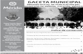 ÓRGANO OFICIAL DE PUBLICACIÓN DEL MUNICIPIO DE …Lic. Martha E. Ramayo Aldaz Registro Estatal de Publicaciones Oficiales de Yucatán No. CJ-DOGEY-GM-008 1 ÓRGANO OFICIAL DE PUBLICACIÓN