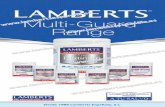 Desde 1989 Lamberts Española, S.L. · Los productos LAMBERTS® sólo están disponibles para el público previa re-comendación de un profesional de la salud. Lamberts Española