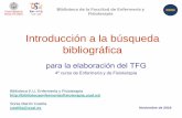 Introducción a la búsqueda bibliográficabibliotecaenfermeriayfisioterapia.usal.es/wp-content/uploads/sites/16/... · Libros electrónicos revistas electrónicas - En las dependencias