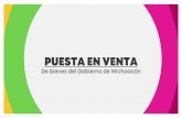 PUESTA EN VENTA - Michoacánmichoacan.gob.mx/docs/puesta-en-venta-bienes-gem.pdf · TERCERO 12 predios, terrenos o casas: • Área de donación del fracc. “Ciudad Industrial”