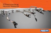 Catálogo AUTOMATIZACIÓN DE PRENSAS TRANSFER · ciones para utillajes, robótica y transfers de prensas. En el Dpto. de I+D de Misati se diseñan y desarrollan todos nuestros productos