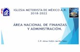 IGLESIA METODISTA DE MÉXICO A.R. 2018-2022 · Capacitar en el uso y aplicación del Manual de procedimientos del ANFA, a funcionarios del AFA, en los diferentes ámbitos, mínimo