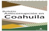 Boletín Anticorrupción en Coahuila · Publicación Gaceta Parlamentaria, número 5150-III 27 2018 Septiembre 50% Iniciativa Que reforma y adiciona diversas disposiciones de la Ley