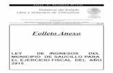 729 AQUILES SERDAN LI 2015 - Chihuahuaihacienda.chihuahua.gob.mx/tfiscal/edosfinan/2015/leyes/63saucillo2015.pdf · Para que el Municipio de Saucillo pueda cubrir los gastos previstos