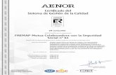 Sistema de Gestión de la Calidad Certificado del · 2019-09-26 · Certificado del Sistema de Gestión de la Calidad Rafael GARCÍA MEIRO Director General AENOR INTERNACIONAL S.A.U.