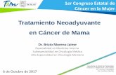 Tratamiento Neoadyuvante en Cáncer de Mama · • Cáncer de mama operable • “Downstage”de tumor primario para permitir la cirugía conservadora • Mejorar resultados estéticos