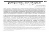 19 Regionalización y oferta educativa. La demanda de ...pepsic.bvsalud.org/pdf/remo/v9n23/a04.pdf · de Filosofía y Letras, en las diversas regiones del estado de Puebla, específicamente